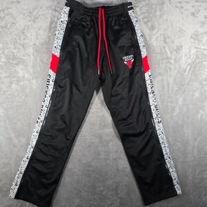 Zipway Chicago Bulls Track Pants NBA Licensed Joggers Black Red Size‎ M